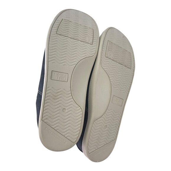 MEDIUM WIDTH BLUE Time and Tru Women's Scrunch Back Slip-On Sneaker SZ various - Picture 4 of 8